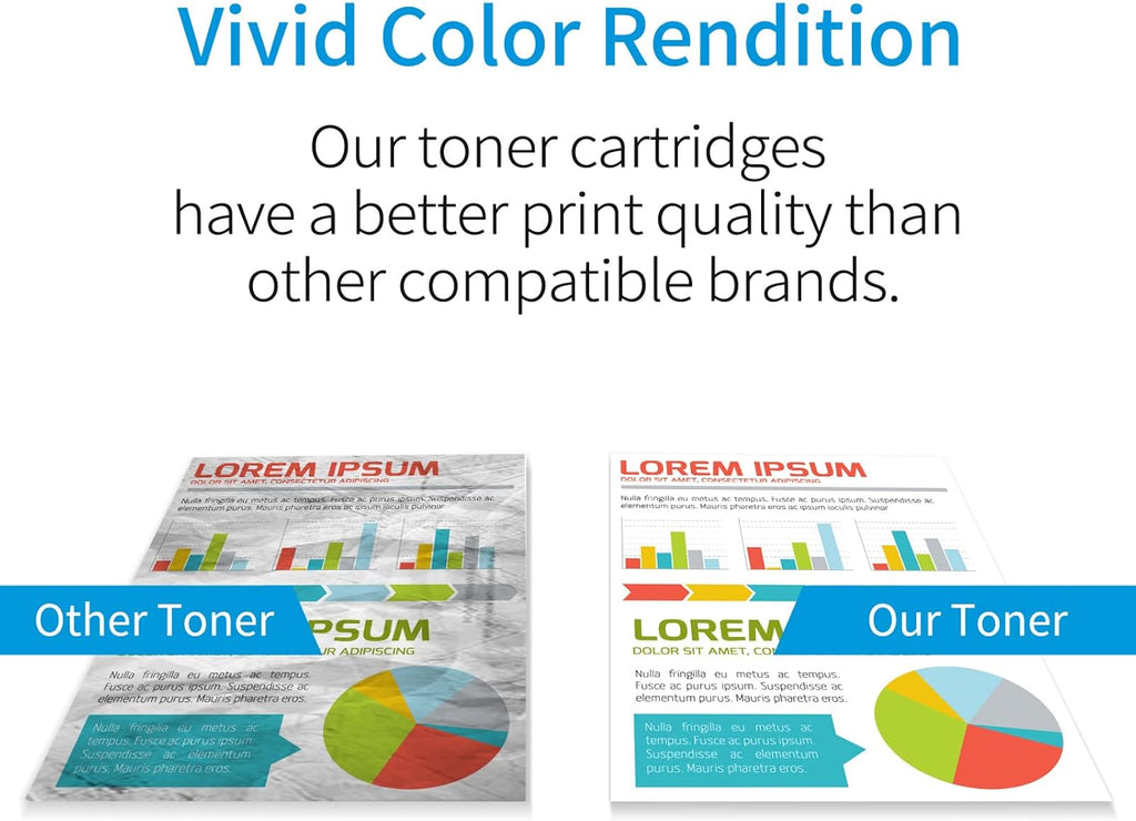 Compatible 4 Pack 410X Toner Cartridge F98815