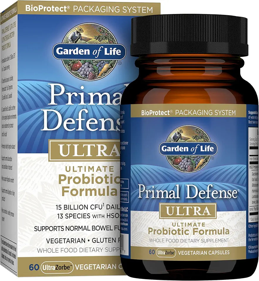 Whole Food Probiotic Supplement 60 Vegetarian Capsules L896646