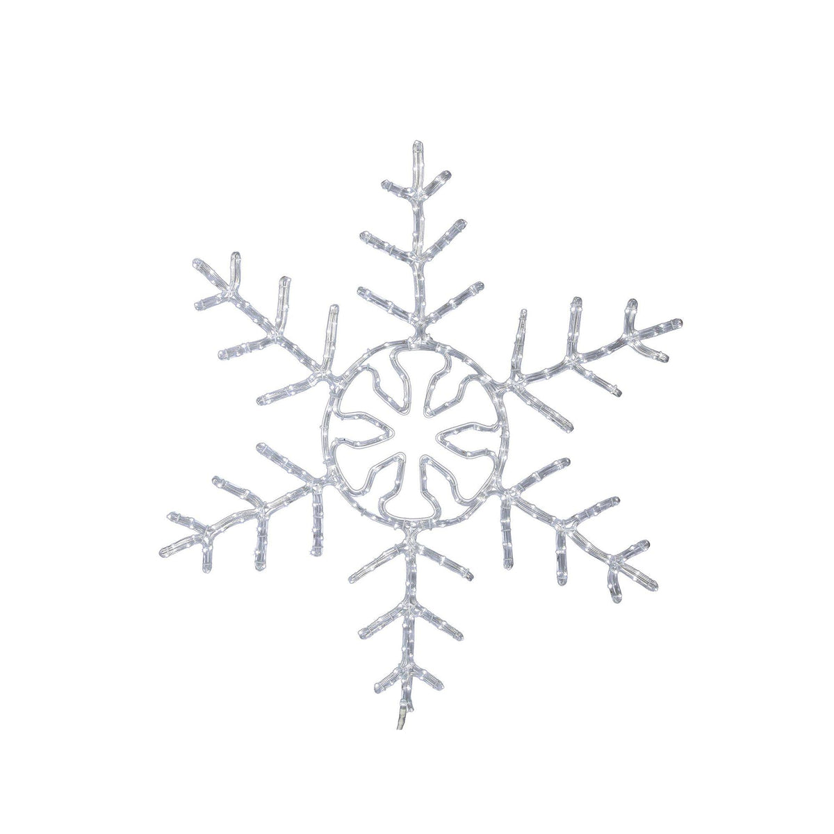 240 LED Light Pure Forked Snowflake White 36 in. F8259