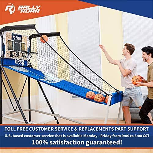 8-Option Interactive Basketball Arcade Game with LED Lights E5073