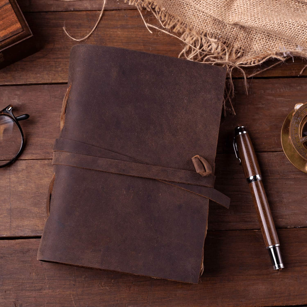 Handmade Leather Bound Journal 240 Pages Pack of 2 W839785