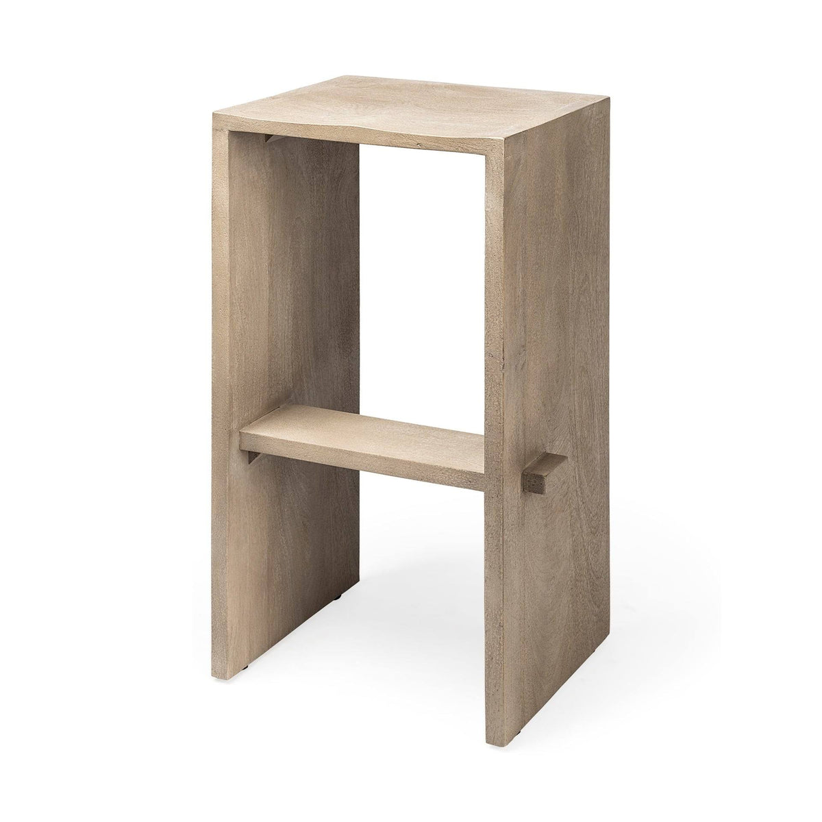 Gray/Brown Wood Bar Stool R5881