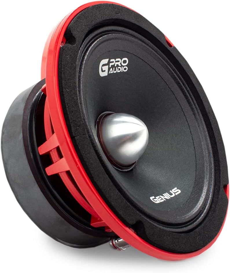 6.5 Midrange Car Audio Speaker Aluminium Basket Ferrite Magnet 4 Ohm Paper Cone Pack of 2 S94778