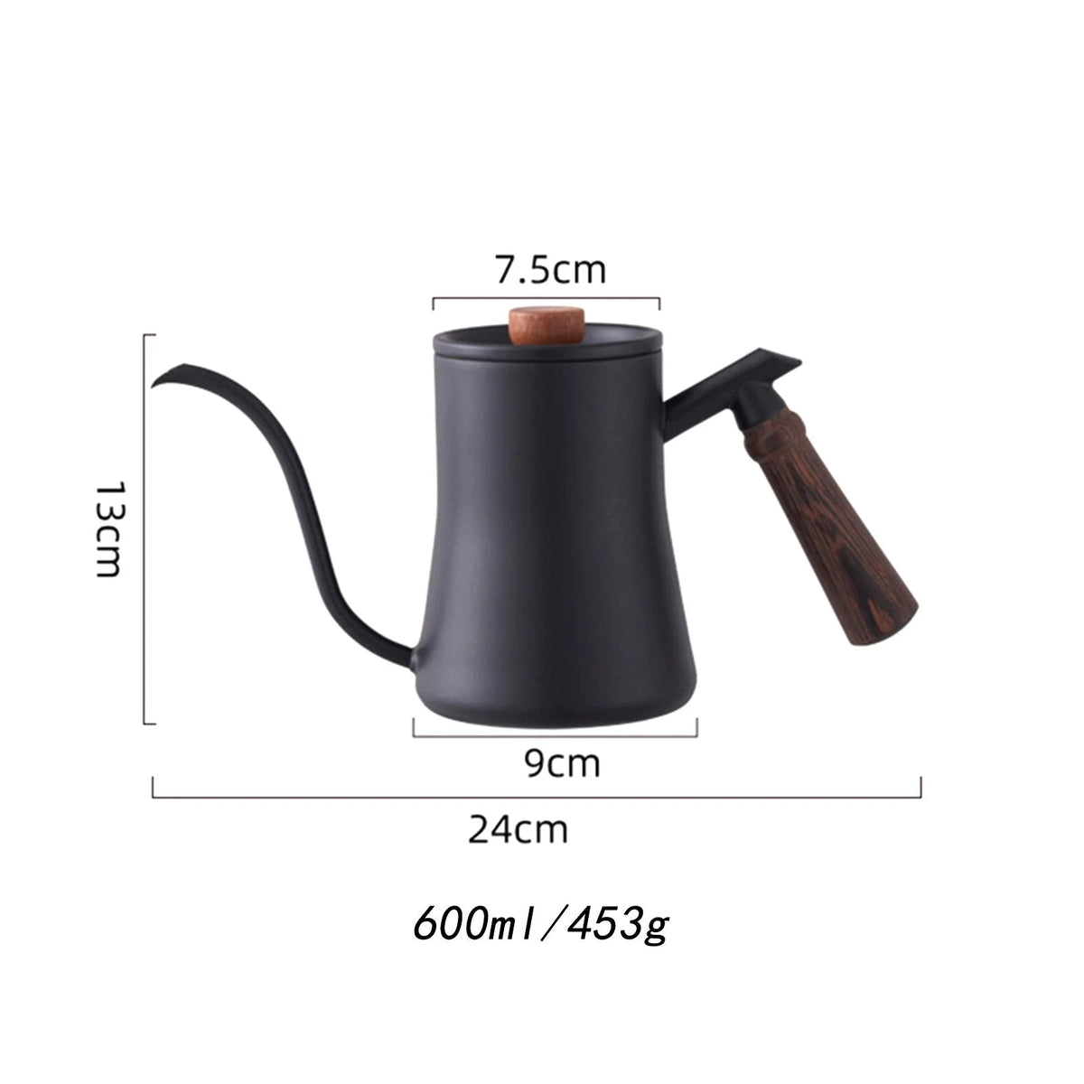 Lightweight Steel Pour Over Drip Pot Black T79630