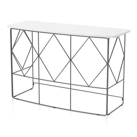 White Black Contemporary Console Table A42391