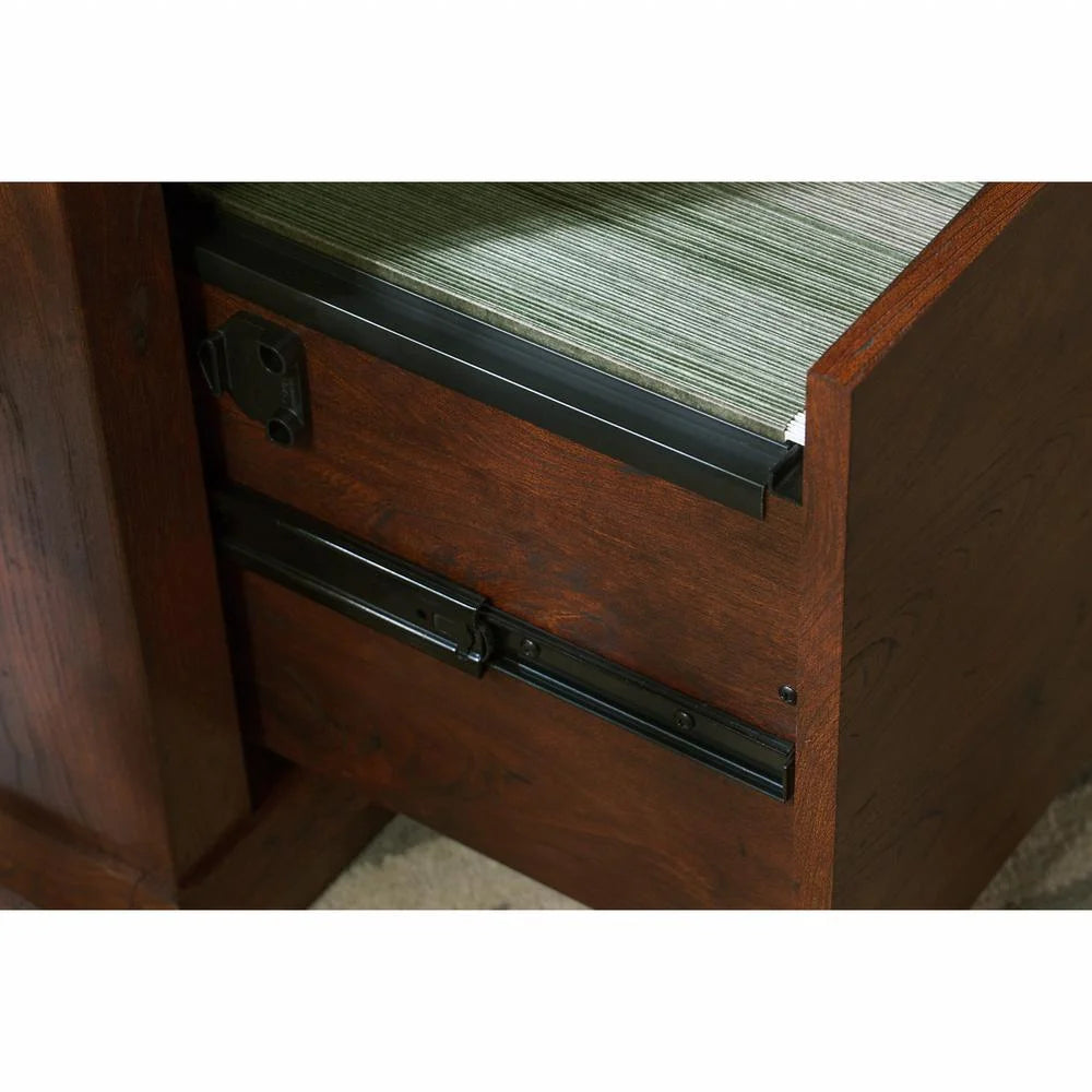 Antique Cherry Engineered Wood Home Office Desk J80513