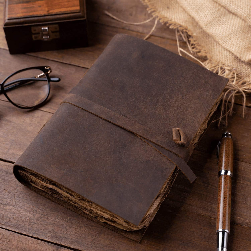 Handmade Leather Bound Journal 240 Pages Pack of 2 W839785