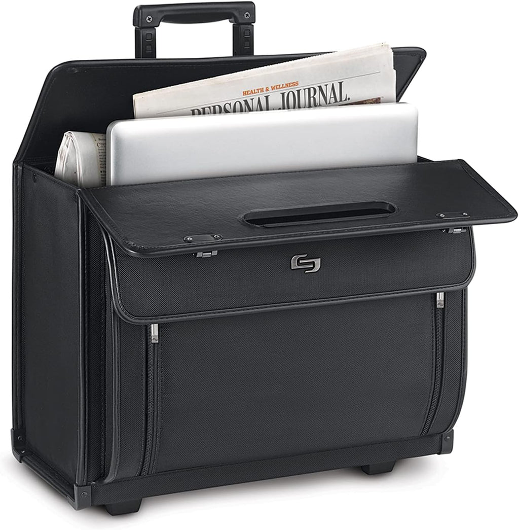 Black 16 Inch Laptop Rolling Catalog Case I72757