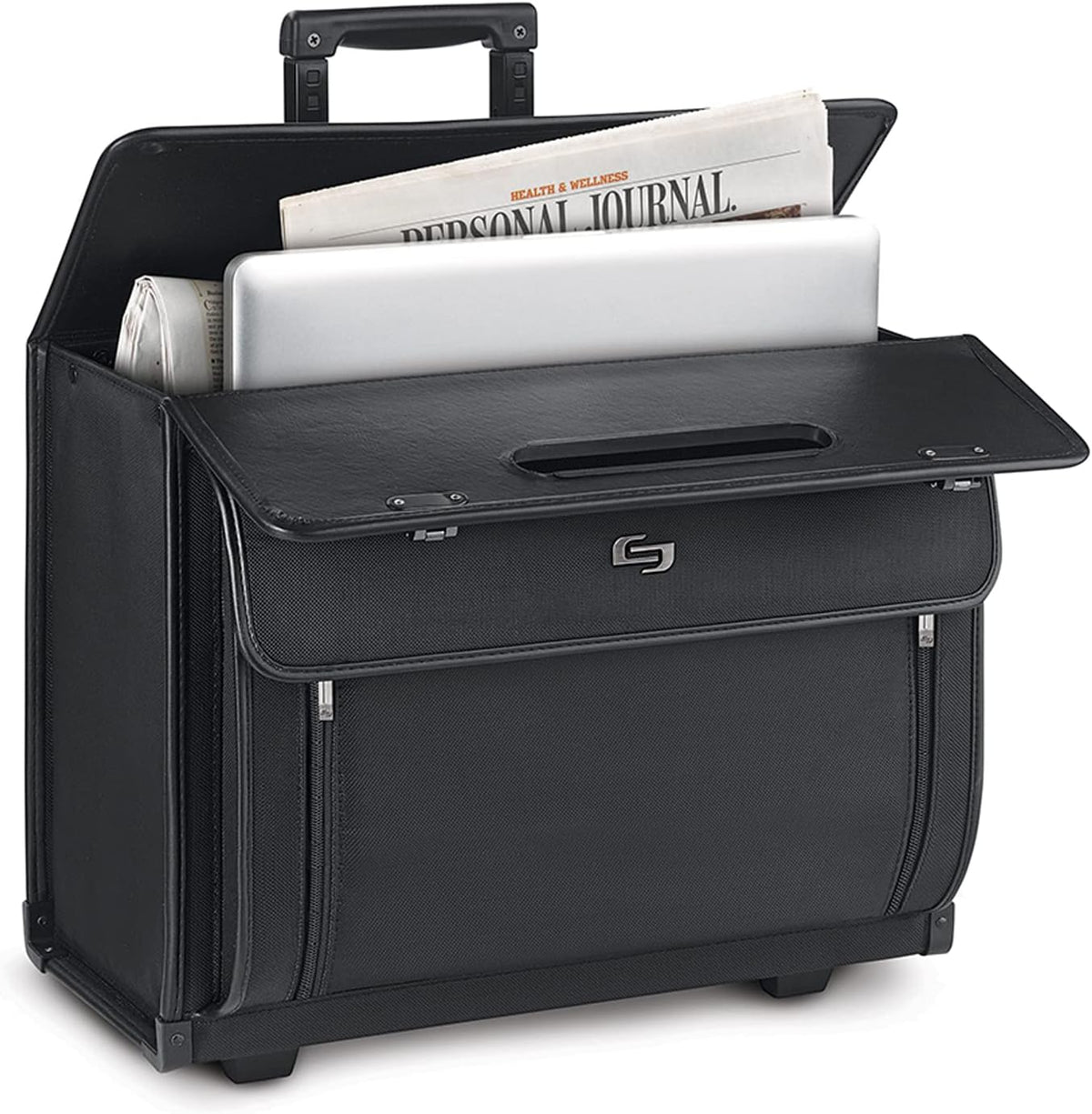 Black 16 Inch Laptop Rolling Catalog Case I72757