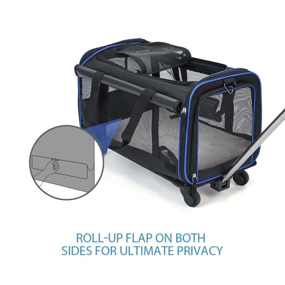 Removable Wheeled Pet Travel Carrier P374