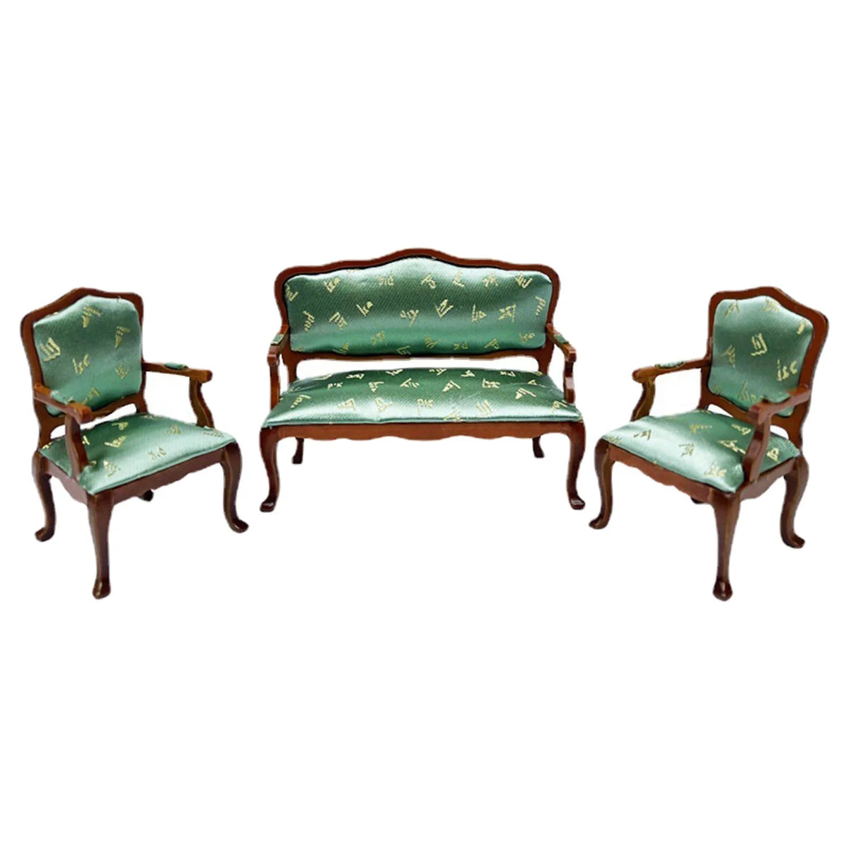 1:12 Scale 3Pcs Simulation Armchairs Sofa Chair P57508