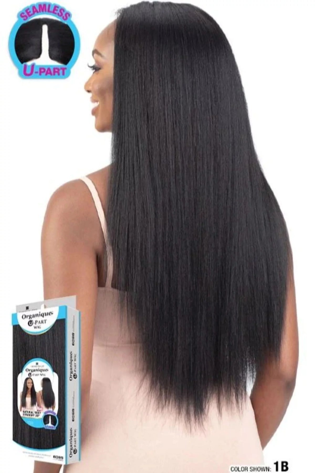 Wig U-Part Natural Yaky straight 28" C466730