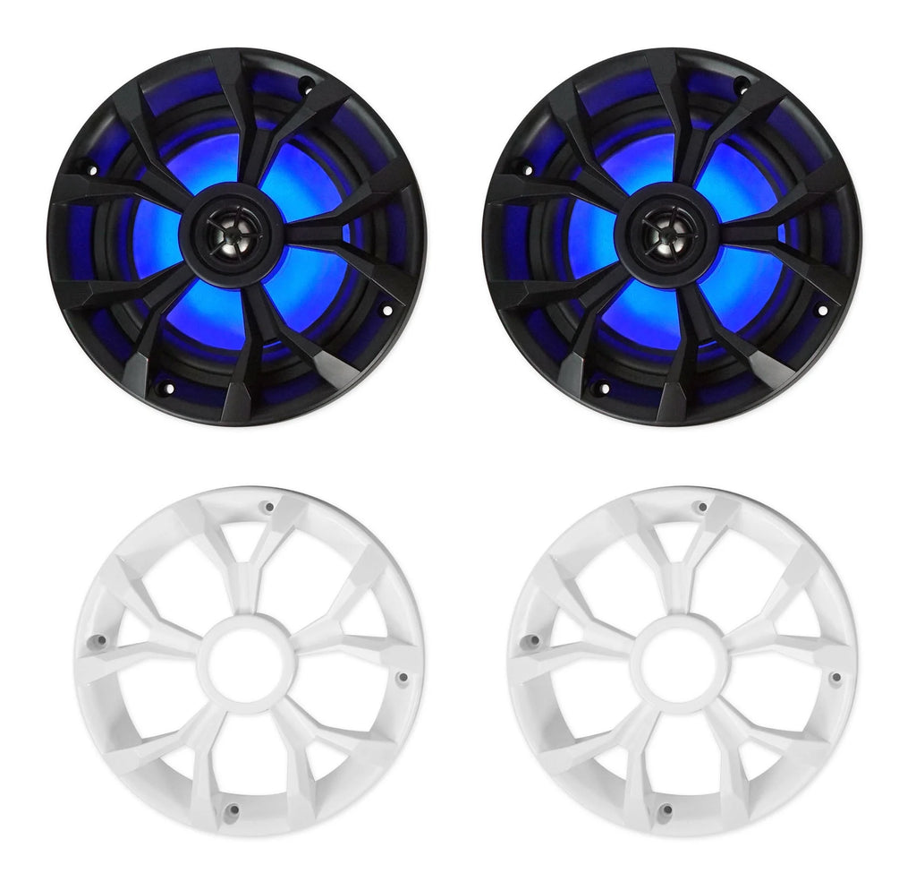 6.5" LED Chrome Tower Speakers X341566