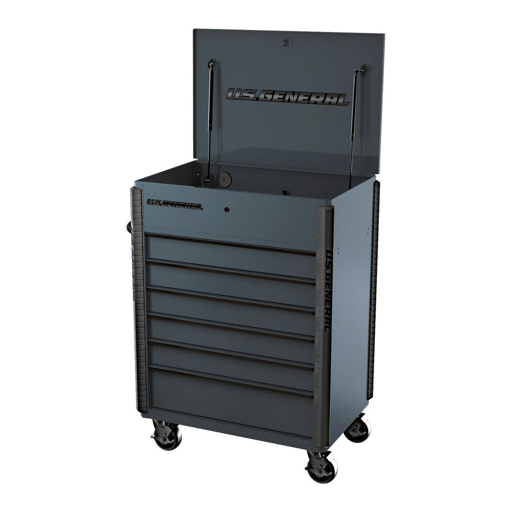 Slate Gray 6-Drawer Service Cart U294