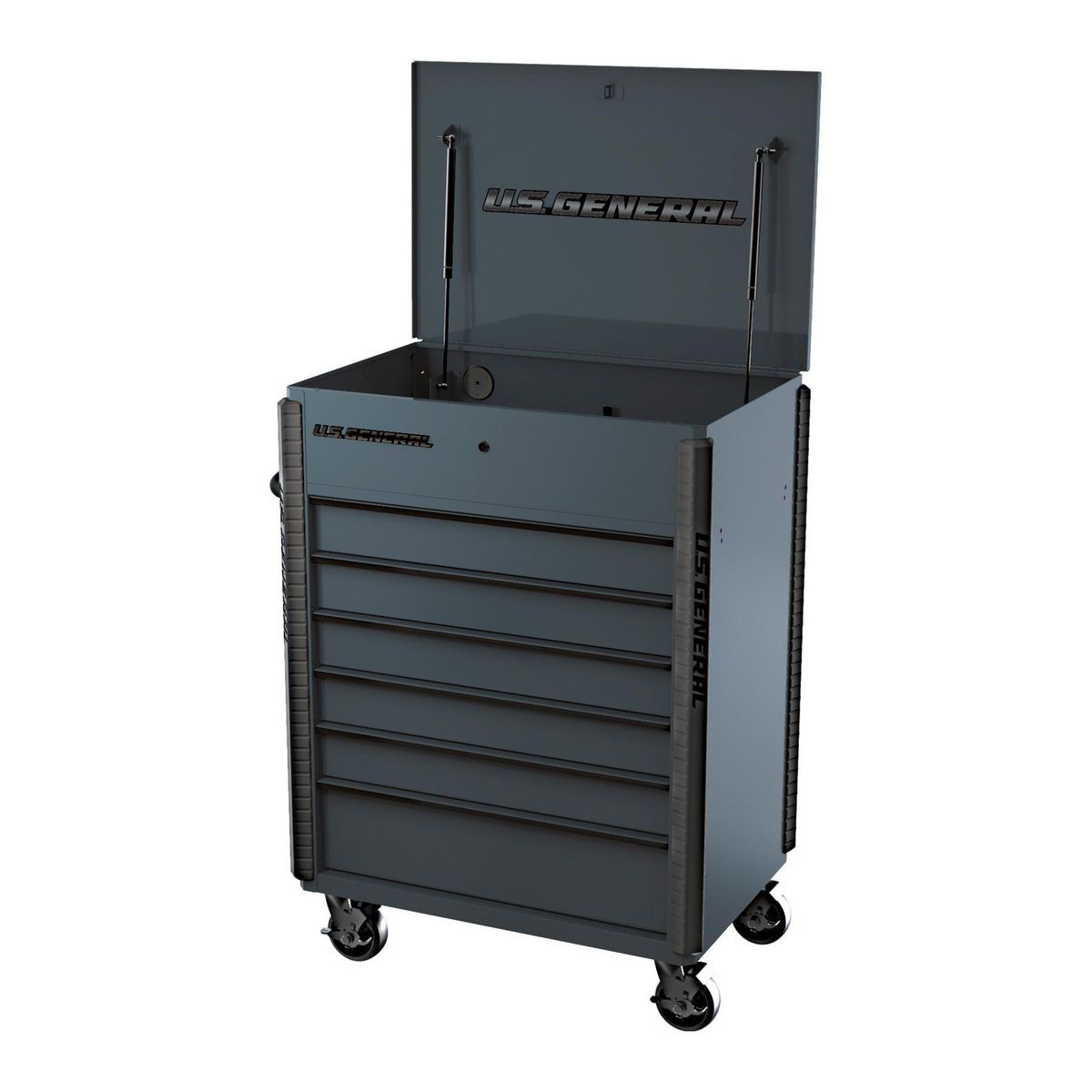 Slate Gray 6-Drawer Service Cart U294