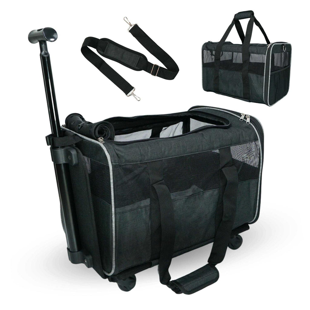 Rolling Pet Carrier with Wheels P438511