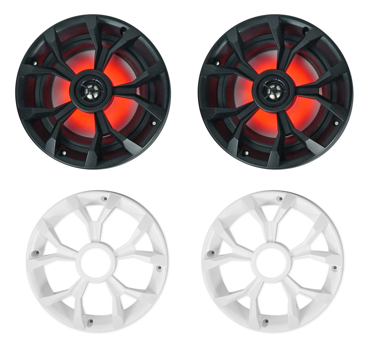 6.5" LED Chrome Tower Speakers X341566