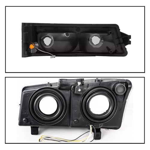 Headlights Assembly + Tail Lights Assembly Combo compatible with 2003-2006 Chevy Silverado V6621