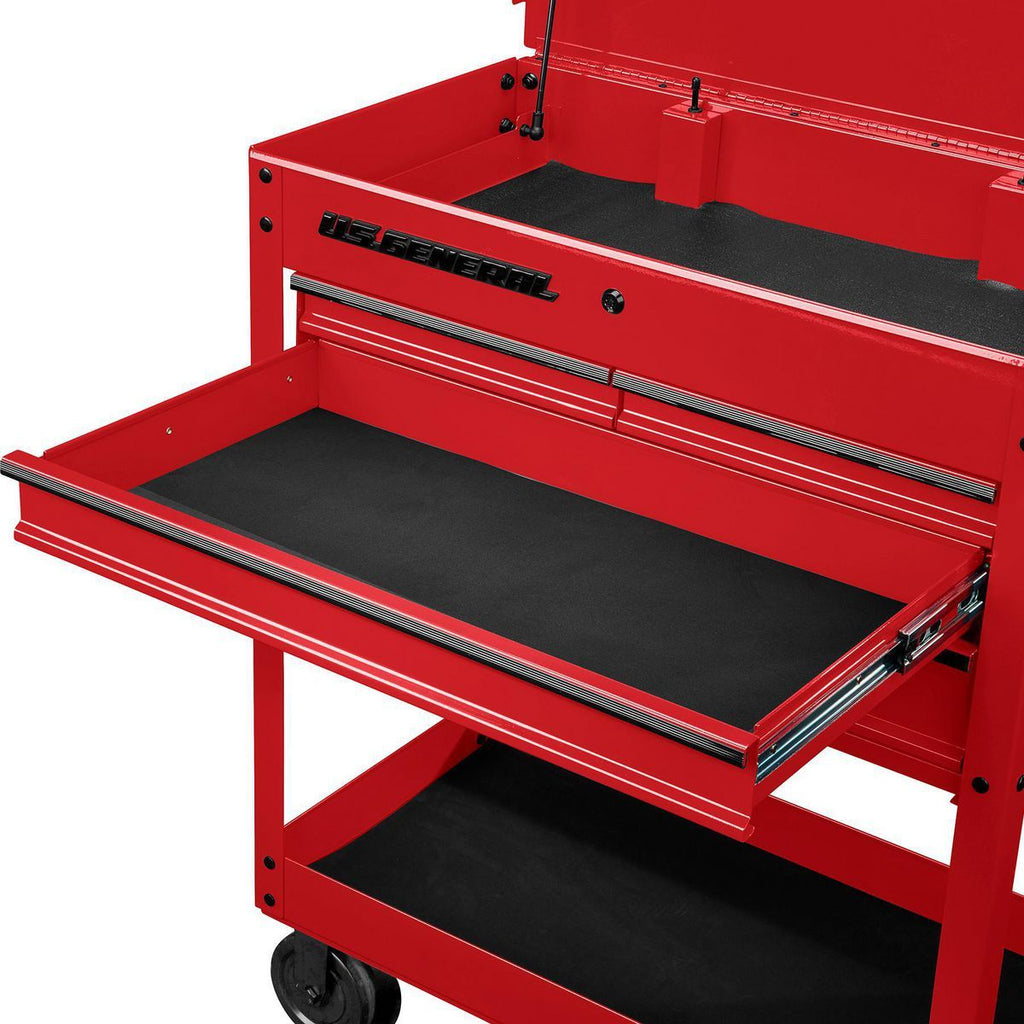 30 in. 4-Drawer Tech Cart, Red C34930