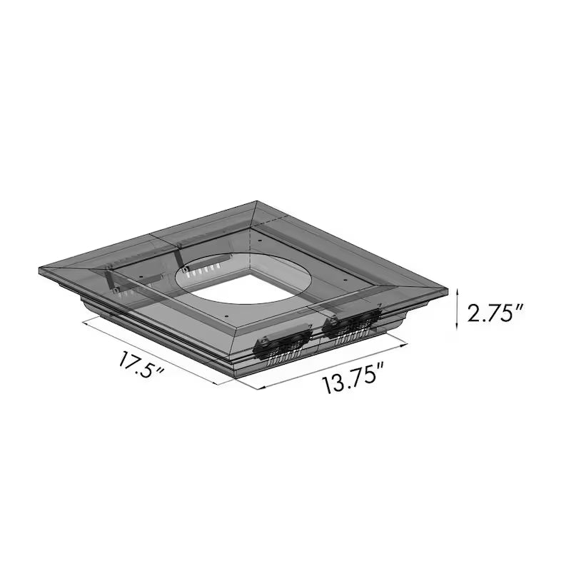 42 in. 400 CFM Ducted Island Mount Range Hood in Stainless Steel S6127