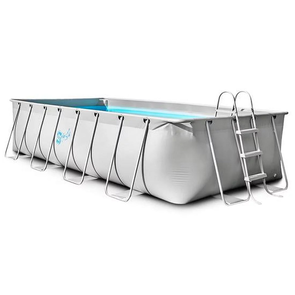 Rectangle Above Ground Pool Set with Ladder H615