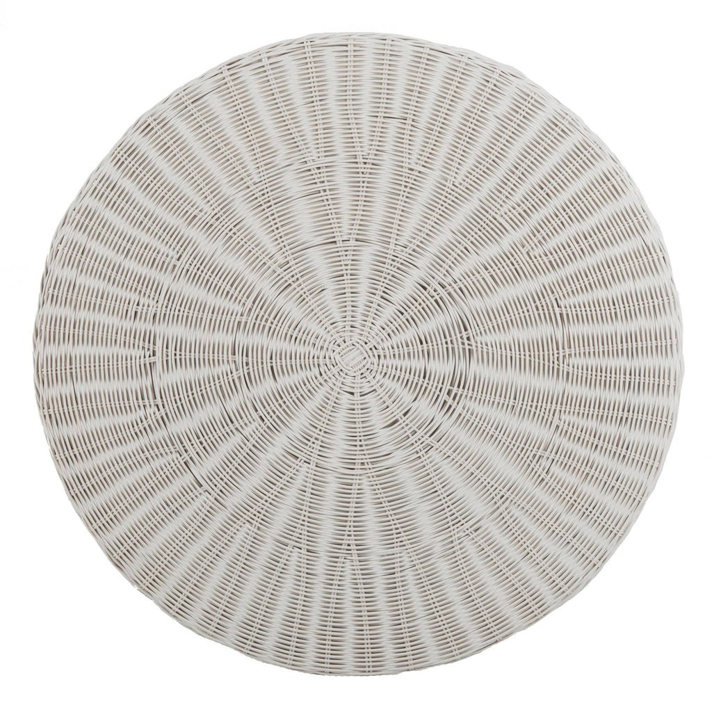 White Cocktail Ottoman V18950