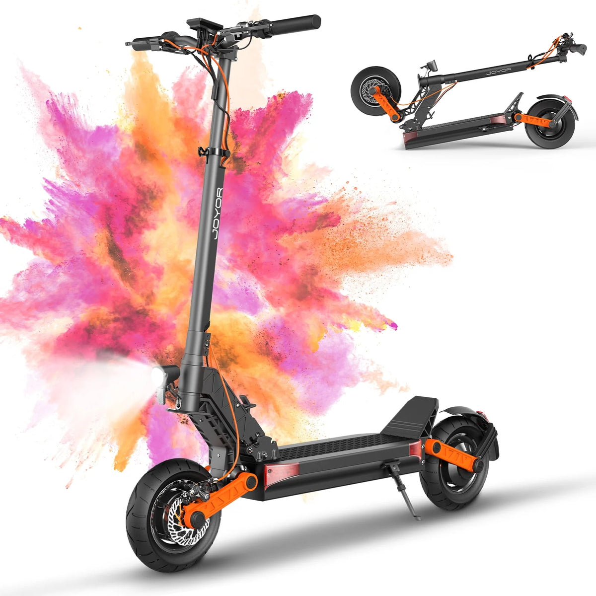 Dual Motor Electric Scooter, 2000W Up to 37 MPH & 50 Miles Ranges, 10 Off-Road Tires E8305