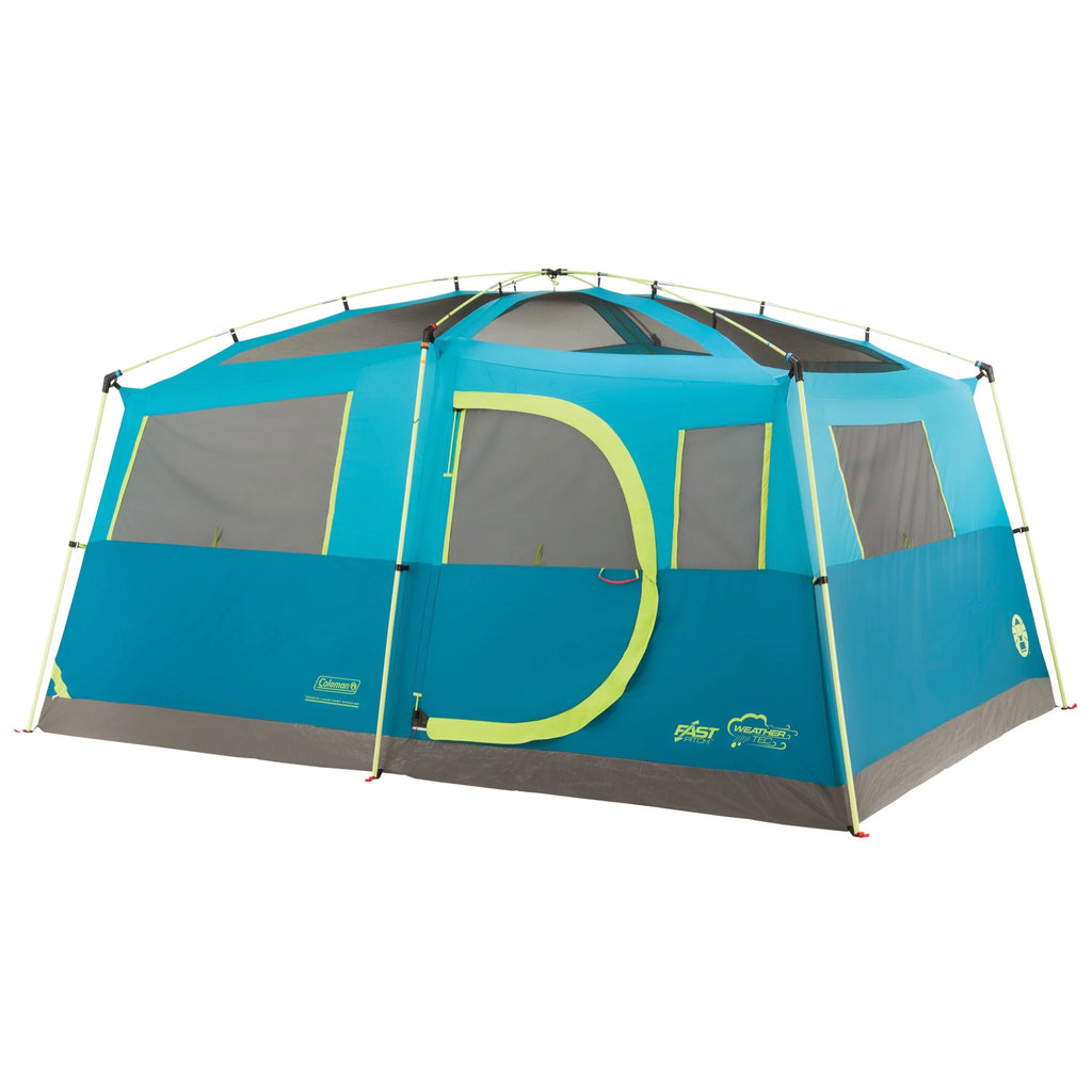8-Person Light Blue Cabin Camping Tent Y4488