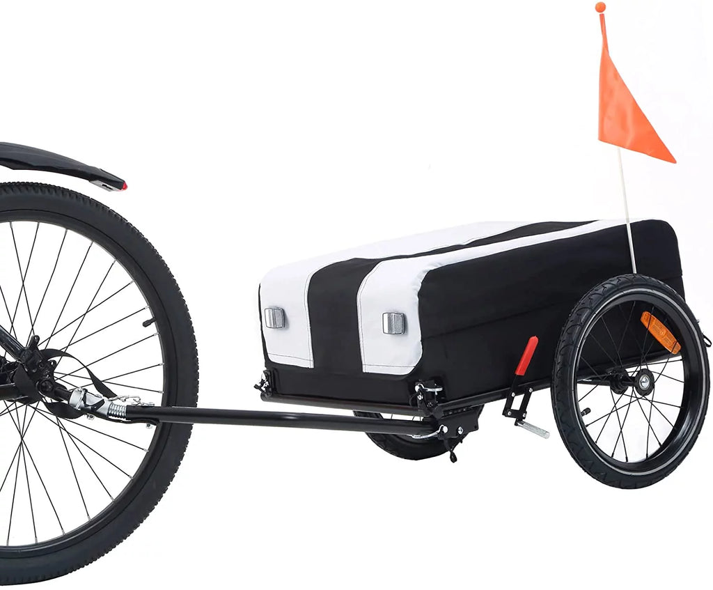 Two-Wheel Bicycle Cargo Trailer, White X521