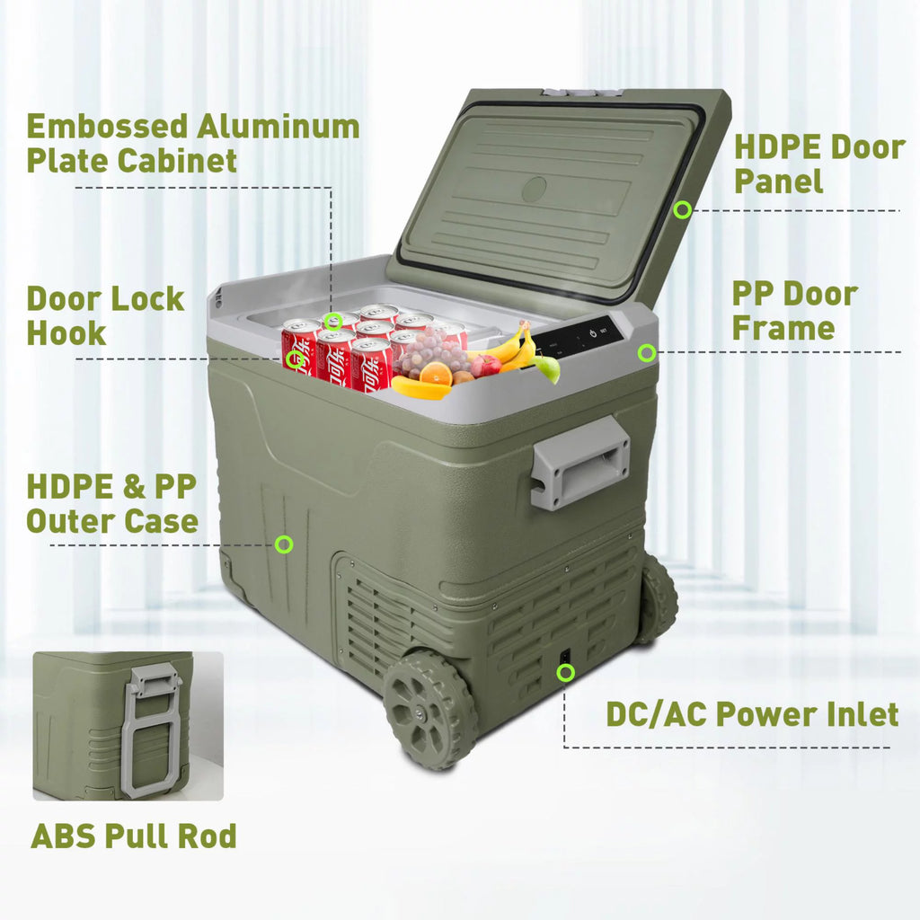 12 Volt 45.4 Quart Portable Freezer Electric Cooler V409961