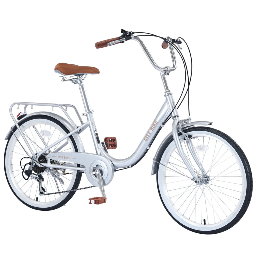 Pink 22 inch 7 speed Girls Cruiser Bike A66952