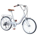 Pink 22 inch 7 speed Girls Cruiser Bike A66952