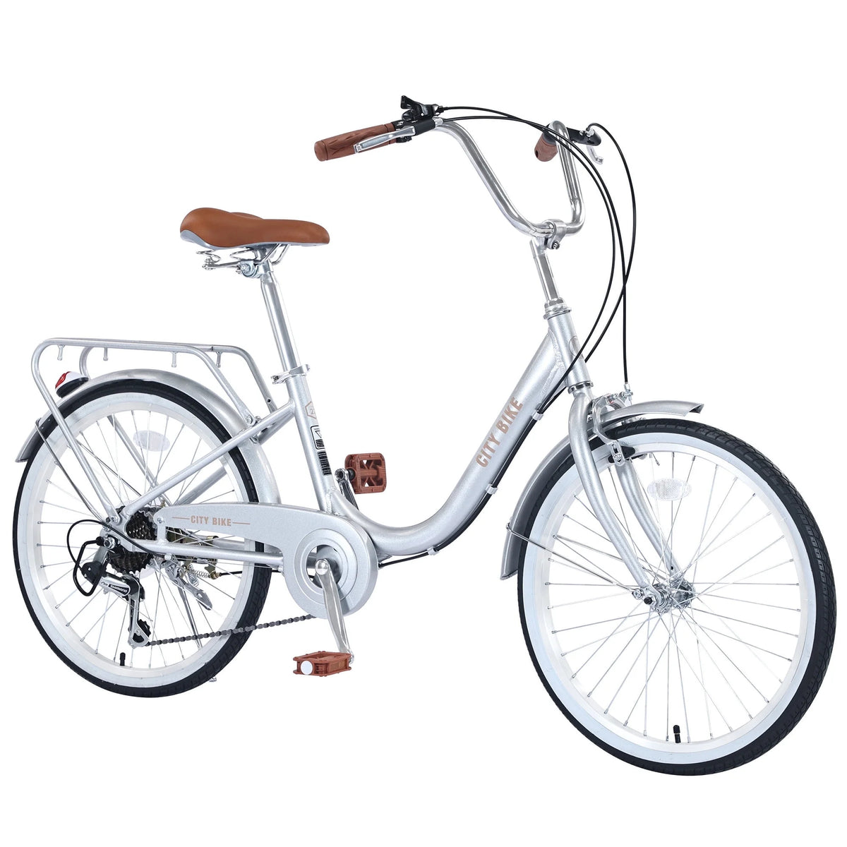Pink 22 inch 7 speed Girls Cruiser Bike A66952