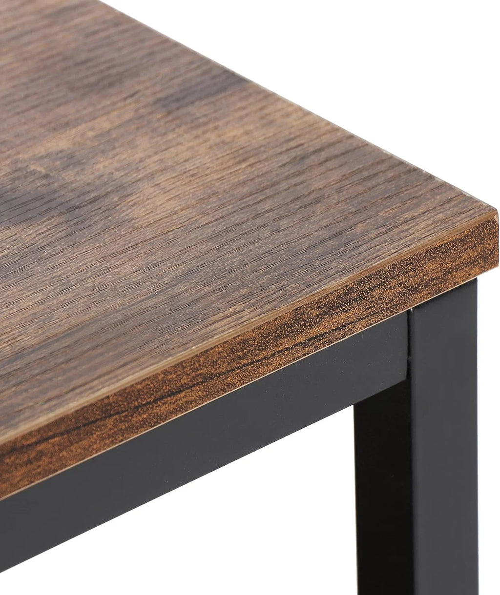Industrial 2-Tier Coffee Table Rustic Brown P1960