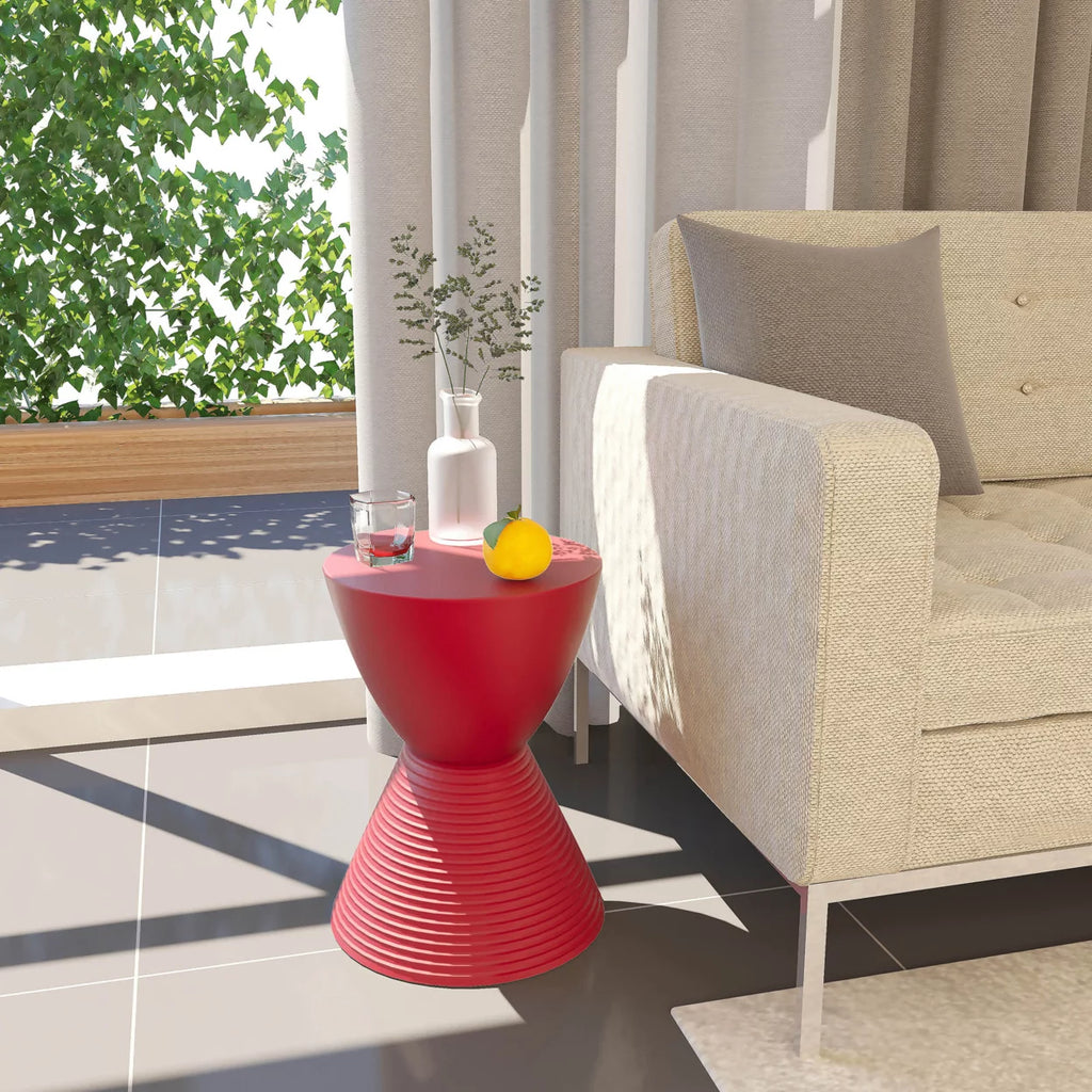 Red Indoor/Outdoor Accent Side End Table I628