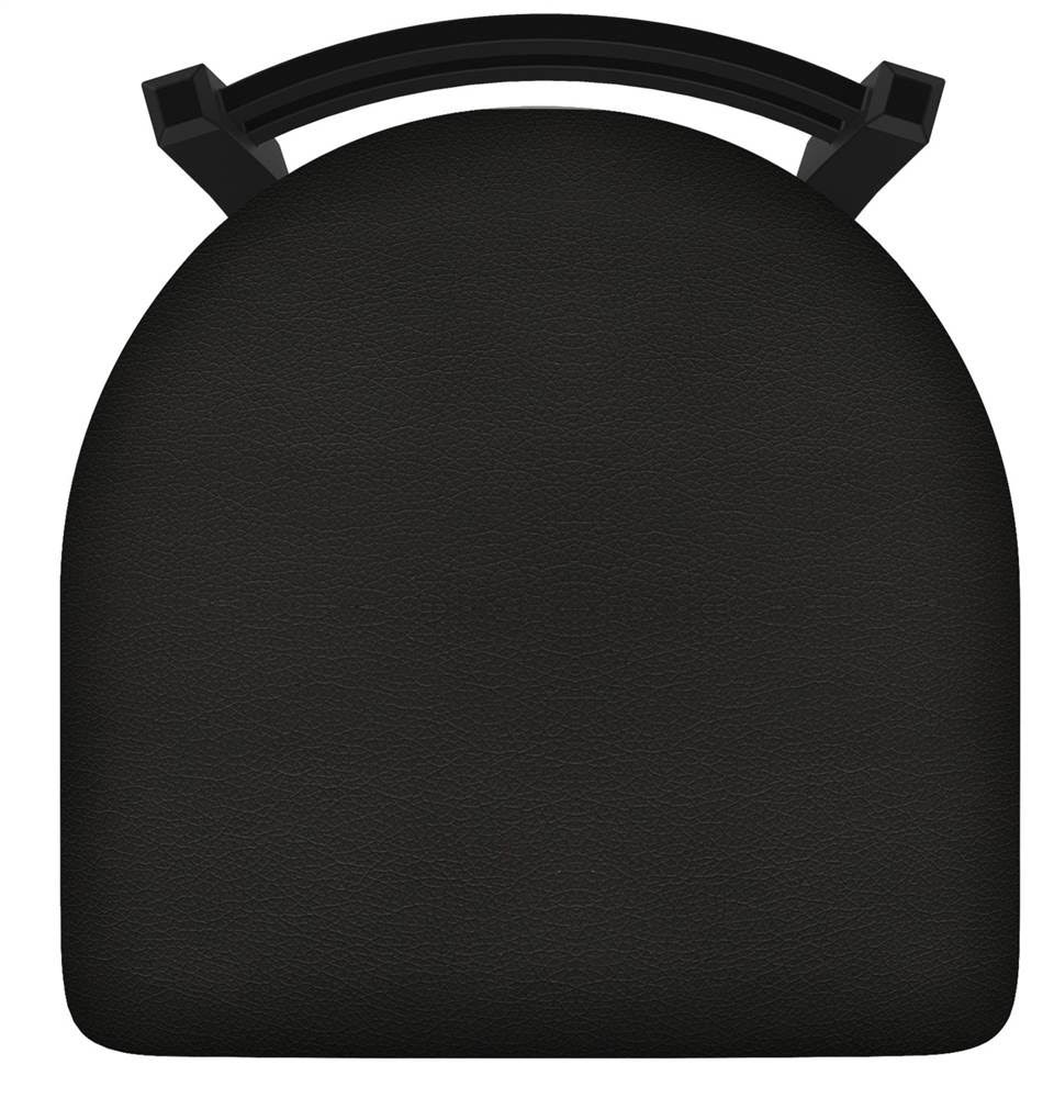 18x22 Low Back Swivel Vanity Stool with Black Wrinkle Finish R228