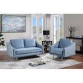 2 Piece Gray Velvet Living Room Set R5097