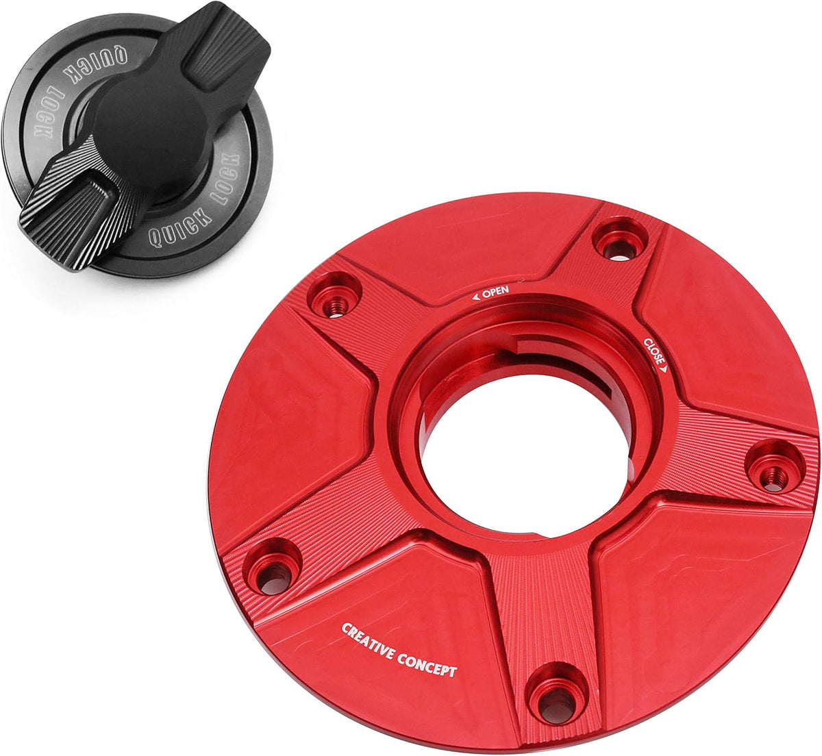 Gold CNC 1/4 Quick Lock Fuel Cap N9918