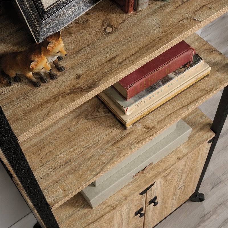 Milled Mesquite Finish Bookcase with Doors W829705