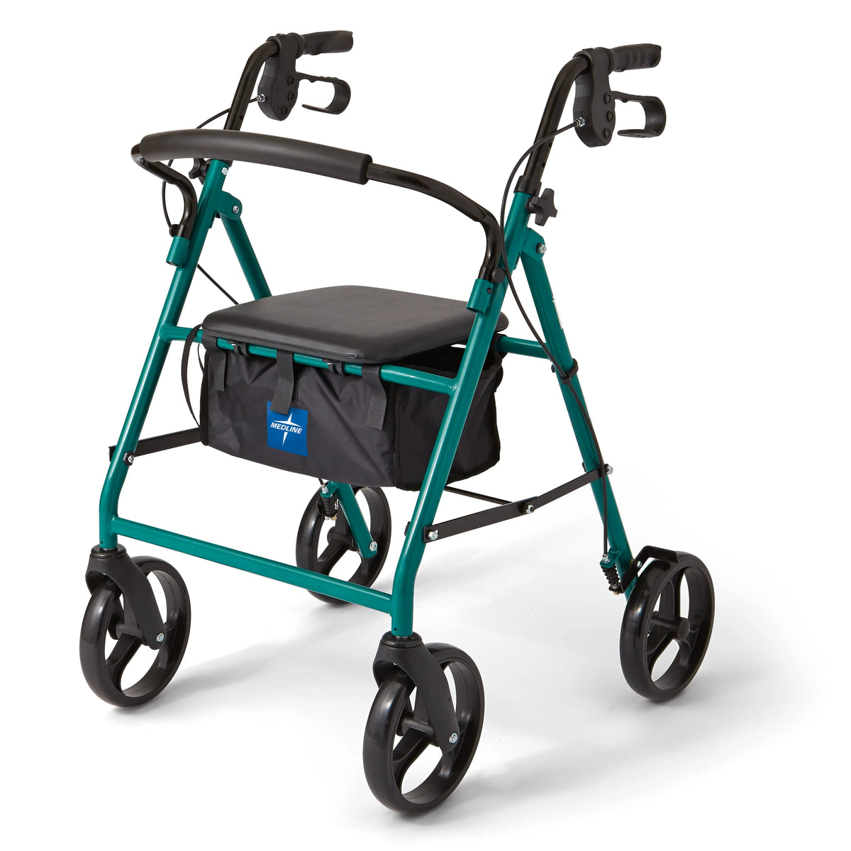 Green Foldable Steel Rollator Walker R4531