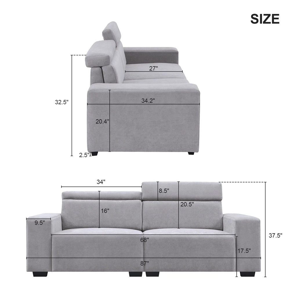 Velvet 2-Seater Sofa Y899