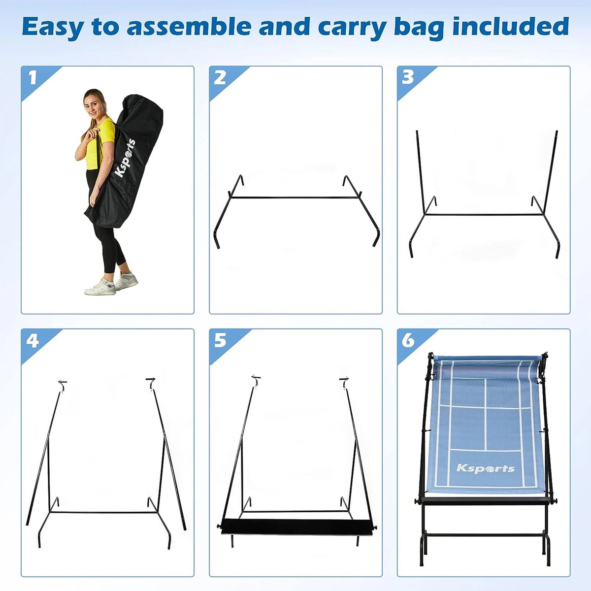 Tennis Rebounder Net Blue G6703