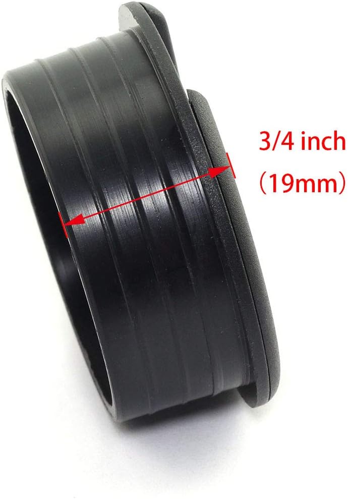 Black 2pcs 1-3/4 inch Desk Wire Cord Cable Grommets Hole Cover Plastic K693