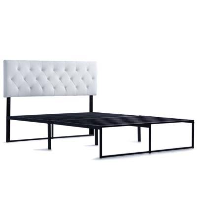 White Faux Leather Queen Headboard L470