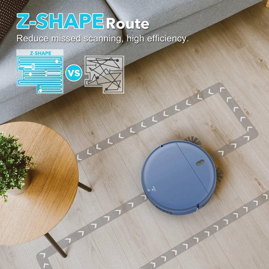 Robot Vacuum and Mop Combo 230ML Water Tank Blue W5082