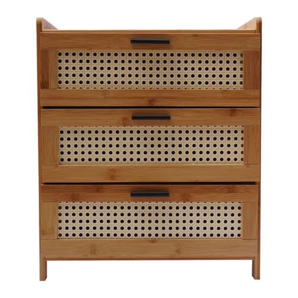 Bamboo Wood Nightstand W14716