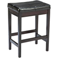 Dark Brown 24" Backless Barstool Set of 2 R901