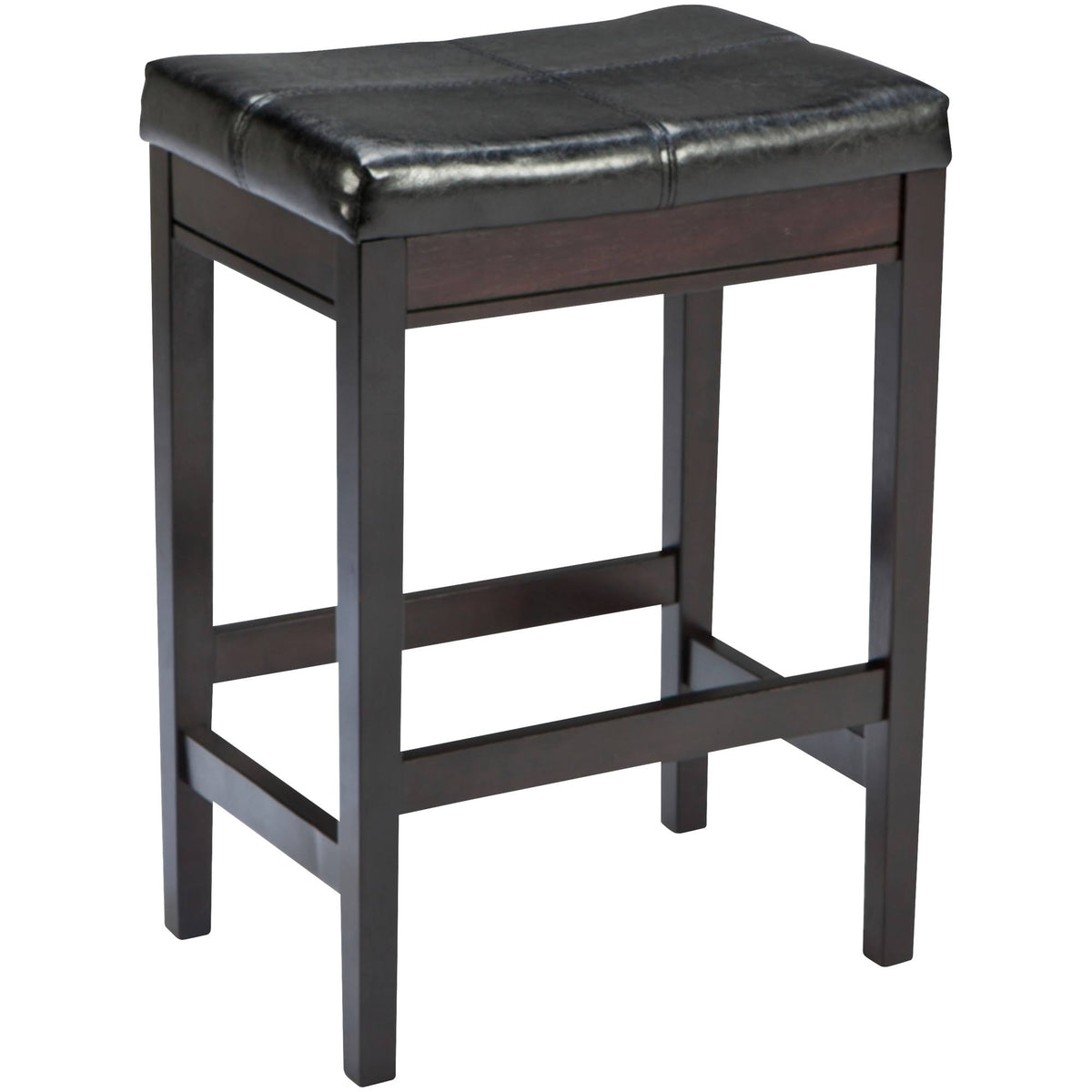 Dark Brown 24" Backless Barstool Set of 2 R901