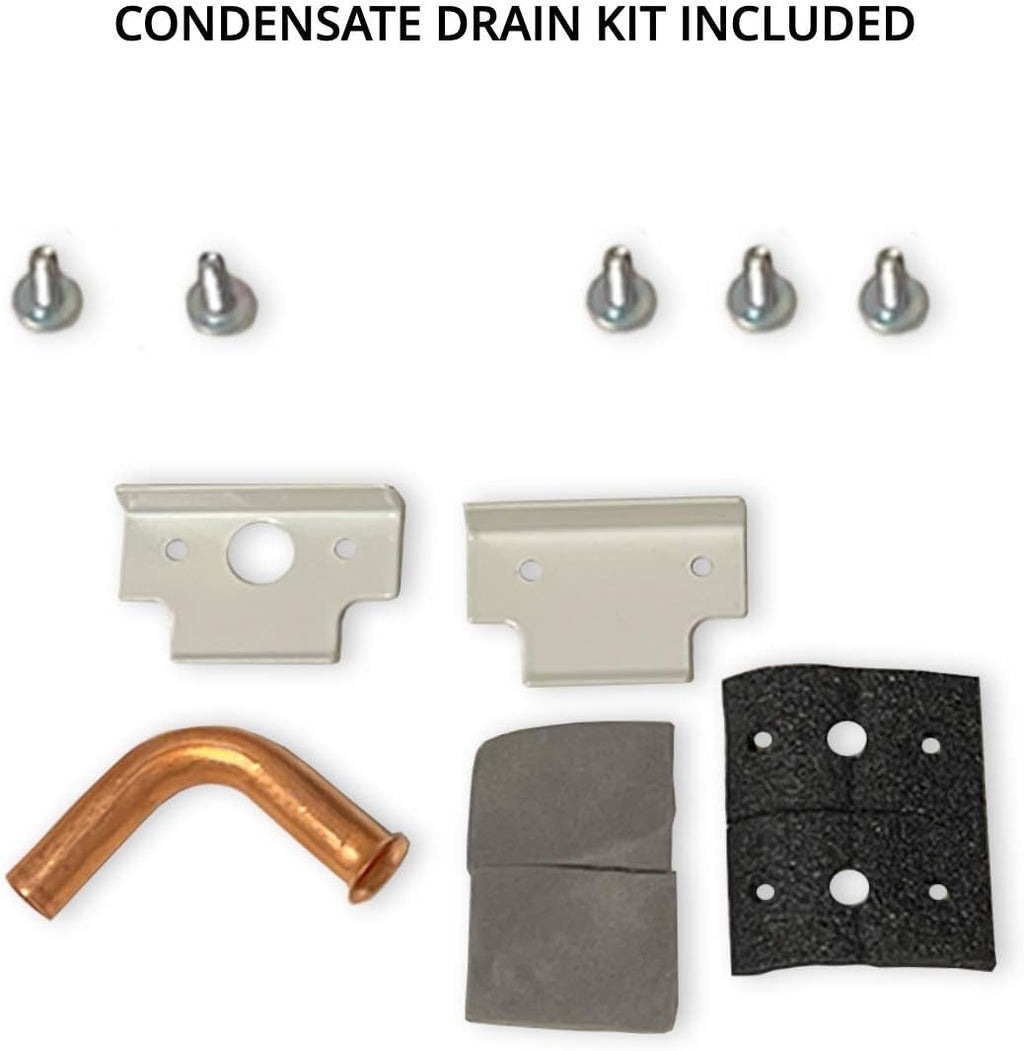 Folded Metal PTAC Wall Sleeve And Exterior Grille with Condensate Drain Kit A90337