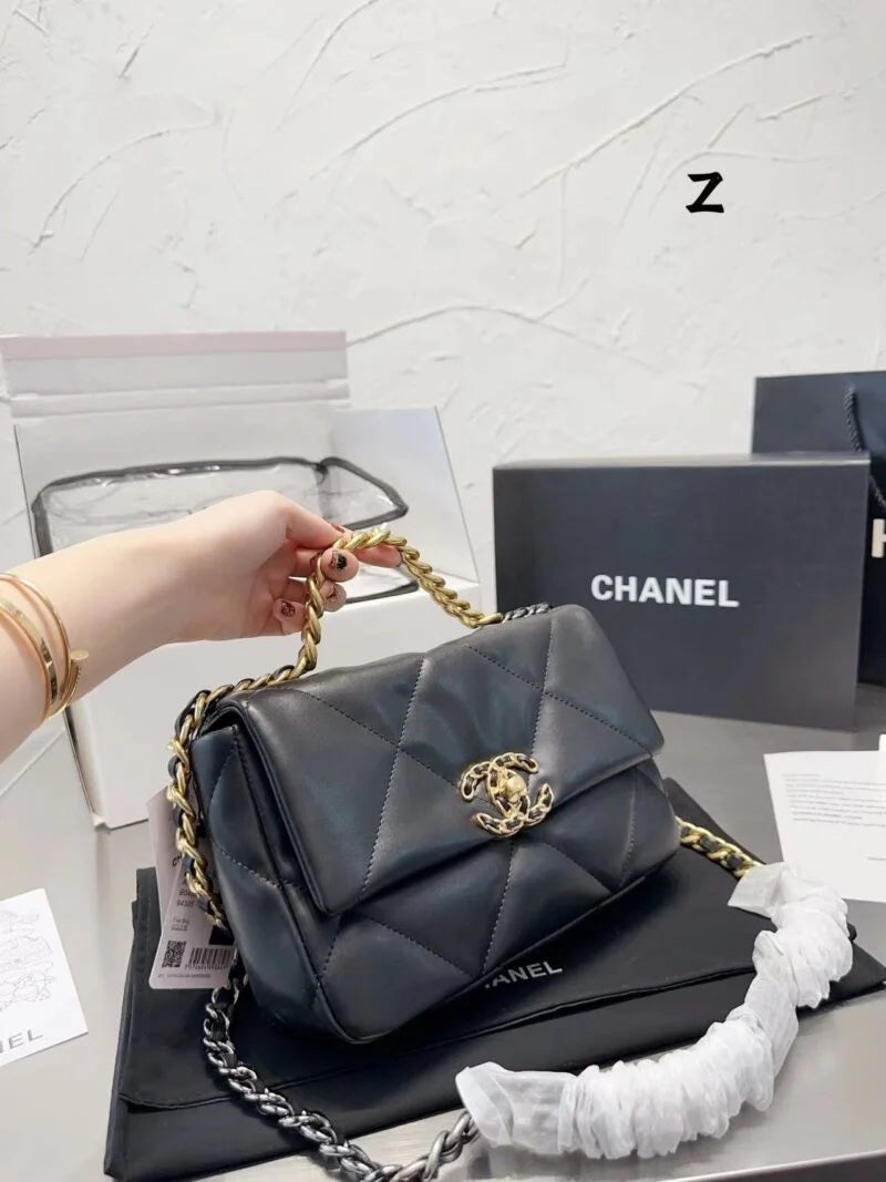Black Lamb Leather Shoulder Bag M236632
